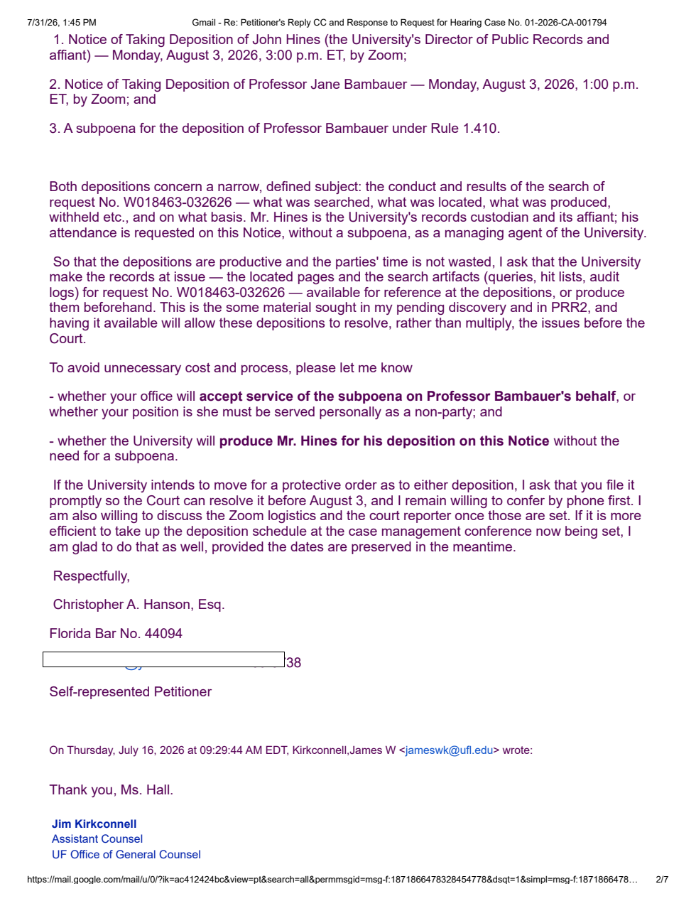 7/24 service email