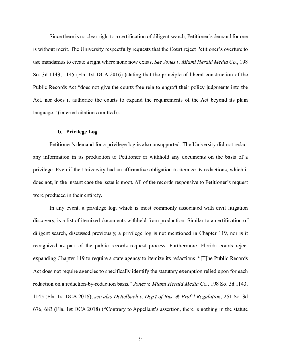 Response p9